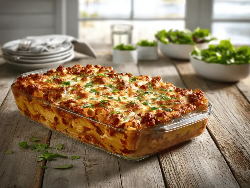 baked ziti recipe - featured image