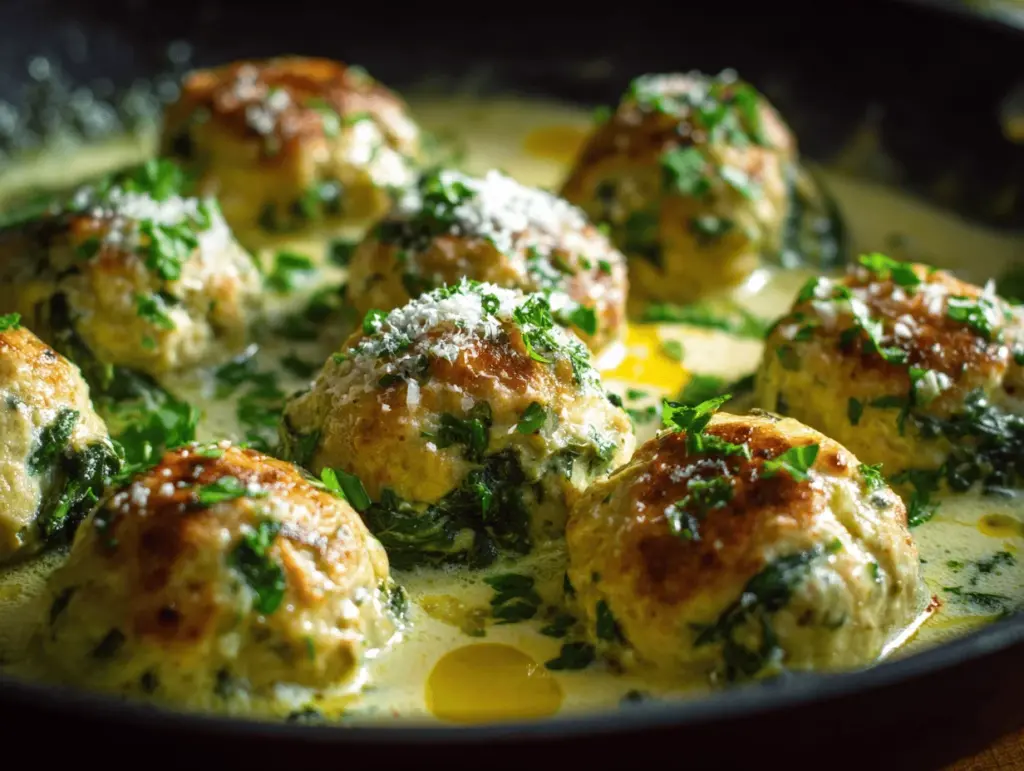 chicken ricotta meatballs - featured image