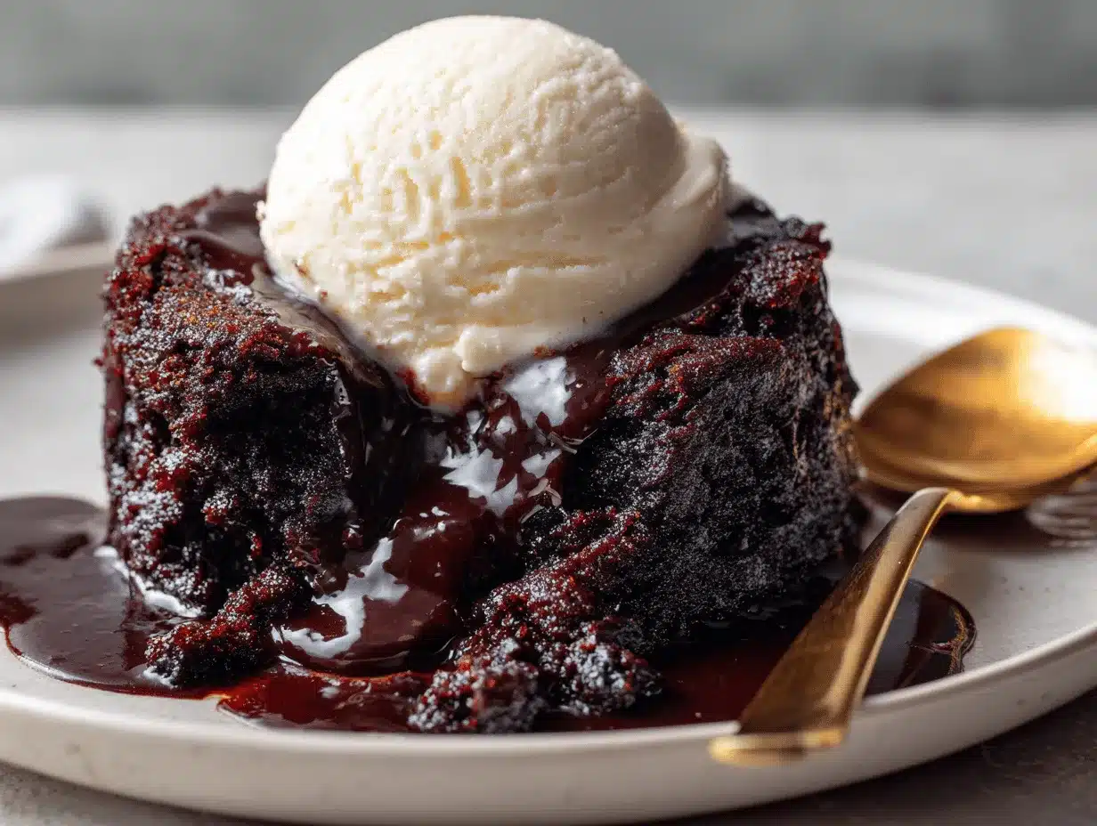 chocolate cobbler recipe preparation steps