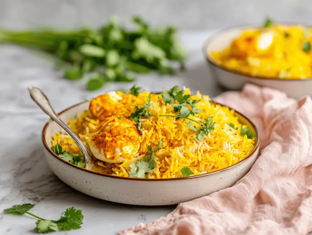 garlic turmeric rice - featured image