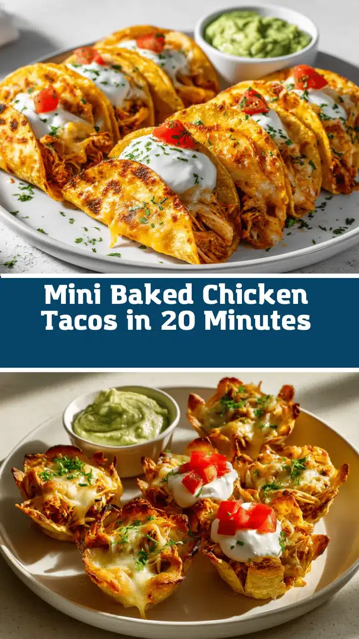 mini baked chicken tacos recipe