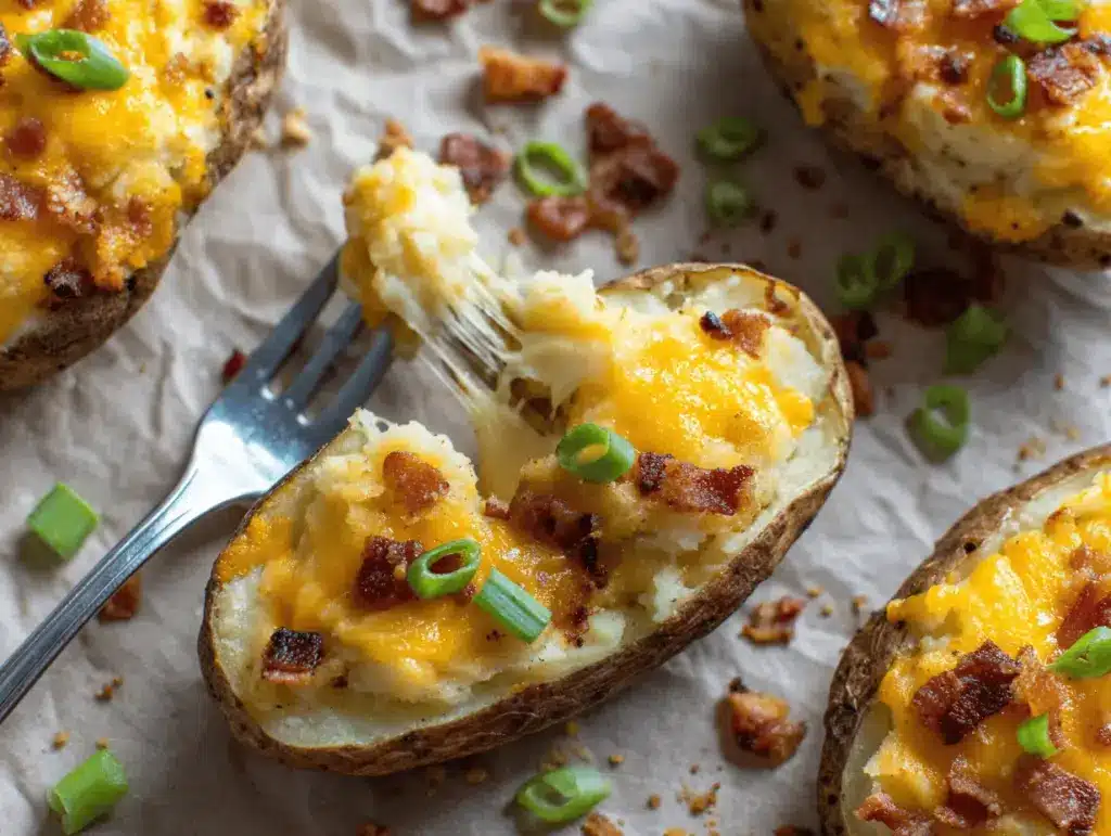twice baked potatoes - featured image